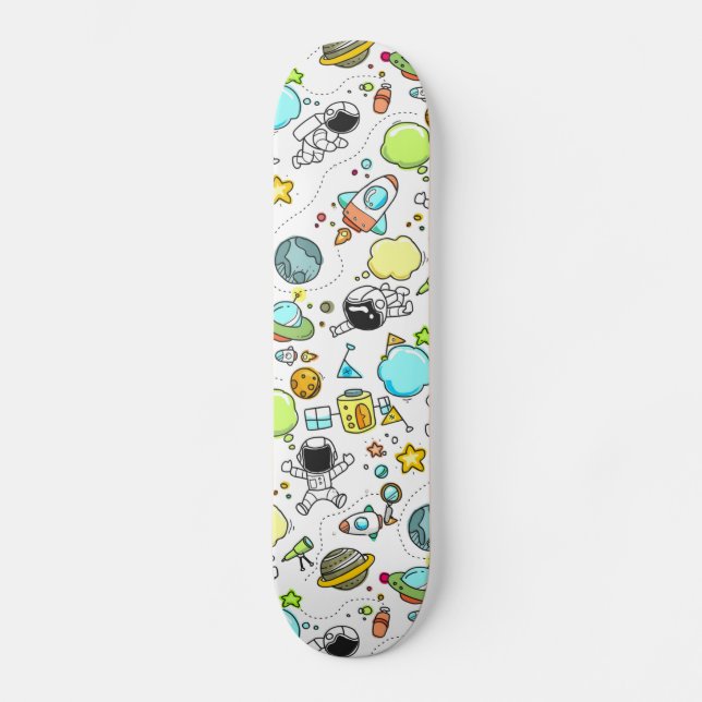 Cooler Astronaut Skateboard (Vorderseite)