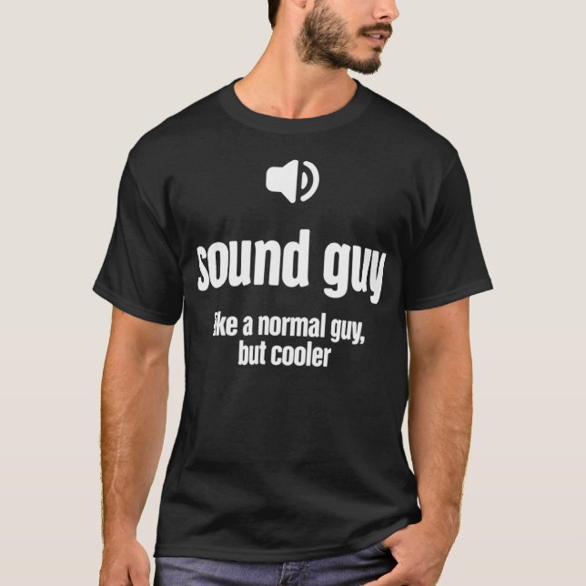 Cooler Audio Engineer Funny Sound Typ  T-Shirt (Vorderseite)