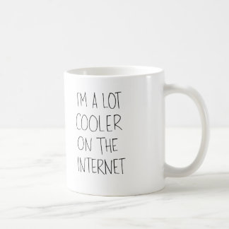 Cooler auf der Internet-Tasse Kaffeetasse