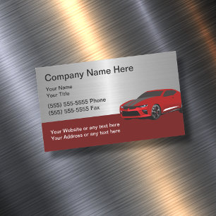 Cooler Auto-Visitenkartenmagnet Magnetische Visitenkarte