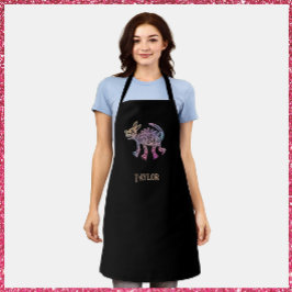 Cooler Aztec-Designhund Schürze