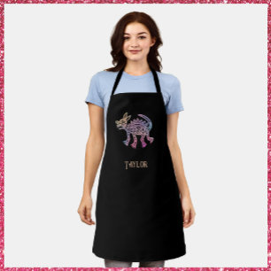 Cooler Aztec-Designhund Schürze