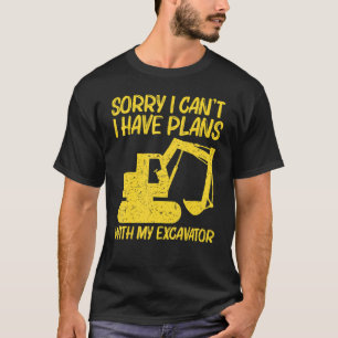 Cooler Bagger Für Männer Frauen Schwere Ausrüstung T-Shirt