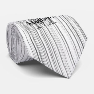 Cooler Bambusprint Monogram Krawatte