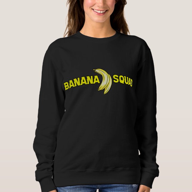 Cooler Bananenquad Fruchtüberlauf Sweatshirt (Vorderseite)