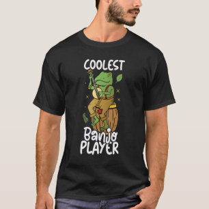 Cooler Banjo-Spieler Pilz Frosch Banjo Gitarre T-Shirt