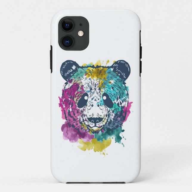 Cooler Bär Geschenk, Lustiger Panda Case-Mate iPhone Hülle (Rückseite)