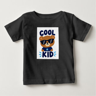 Cooler Bär-T-Shirt für Kleinkinder Baby T-shirt