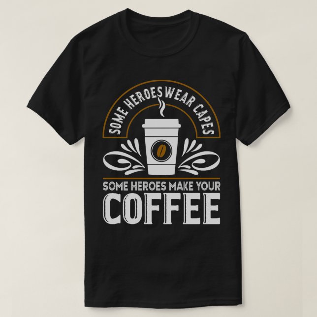 Cooler Barista für Männer Frauen Espresso Latte Ar T-Shirt (Design vorne)