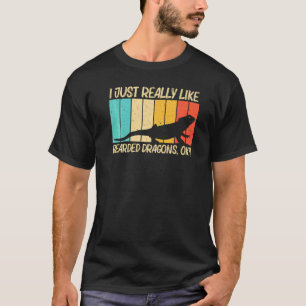 Cooler Bartagame für Männer Frauen Reptil Eidechse T-Shirt