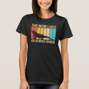Cooler Bartdrache für die Mama Muttertrappe Reptil T-Shirt