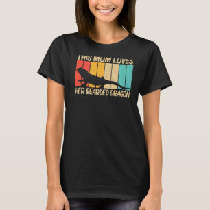 Cooler Bartdrache für die Mama Muttertrappe Reptil T-Shirt