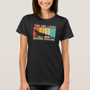 Cooler Bartdrache für Mädchen Kinder Reptilienechs T-Shirt