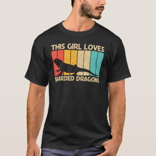Cooler Bartdrache für Mädchen Kinder Reptilienechs T-Shirt
