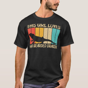 Cooler Bartdrache für Mädchen Kinder Reptilienechs T-Shirt