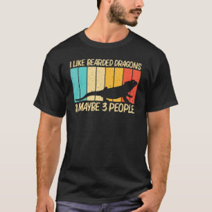 Cooler Bartdrache für Männer Frauen Reptil Echse T-Shirt