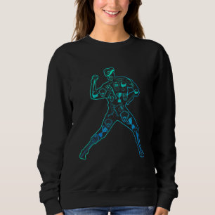 Cooler Baseballspieler-Schlagmann Jugend Männer Ki Sweatshirt