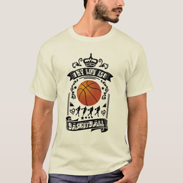 Cooler Basketball des Basketball-T - Shirt (Vorderseite)