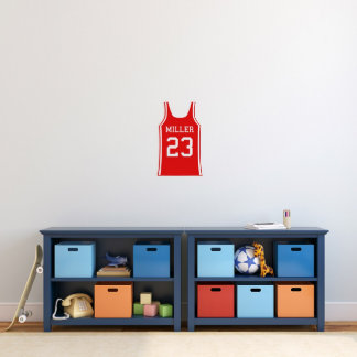 Cooler Basketball Jersey Small Sports Wall Decal
