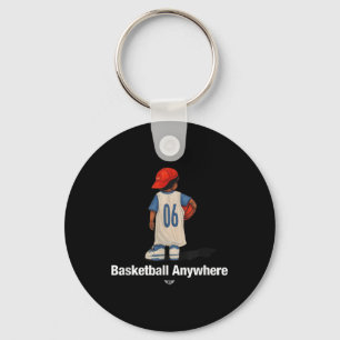 Cooler Basketball überall mit Basketball-Kinderpla Schlüsselanhänger