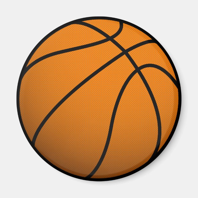 Cooler Basketball und Basketball für Sportfans Magnet (Vorne)