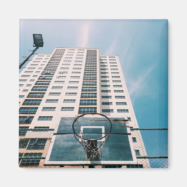 Cooler Basketballkorb Magnet (Vorne)