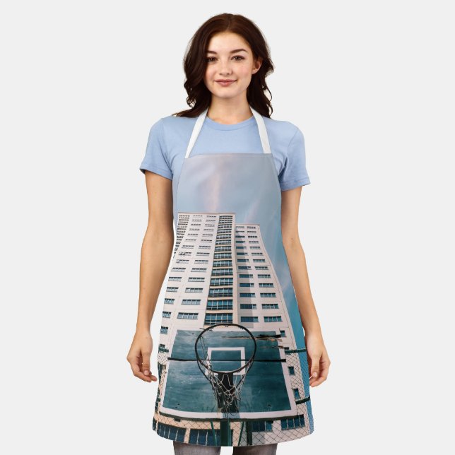Cooler Basketballkorb Schürze (Getragen)