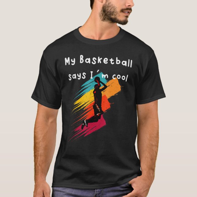 Cooler Basketballspieler T-Shirt (Vorderseite)
