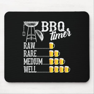 Cooler BBQ-Timer Roh Selten Mittel Gut Lustiger Bi Mousepad