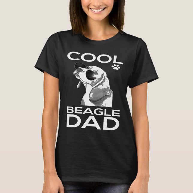 Cooler Beagle Vater Dog T-Shirt Beagle (Vorderseite)