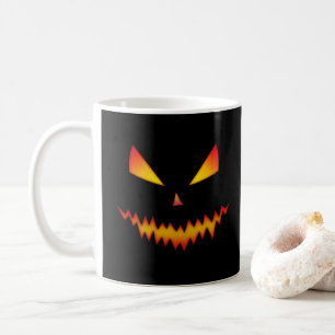 Cooler beängstigender Jack O'Lantern-Gesichtsröte Kaffeetasse