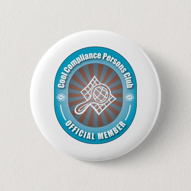Cooler Befolgungs-Personen-Verein Button (Vorderseite)