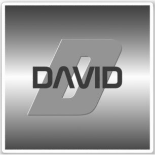 Cooler benutzerdefinierbarer Name und Monogramm Aufkleber