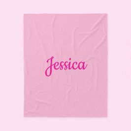 Cooler benutzerdefinierbarer Text Fleecedecke