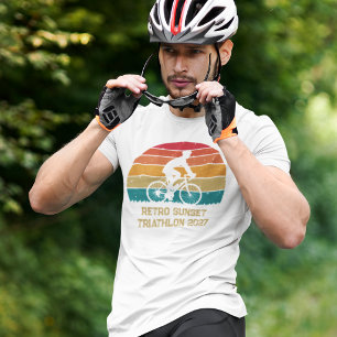 Cooler, benutzerdefinierter Radfahrer-Sonnenunterg T-Shirt