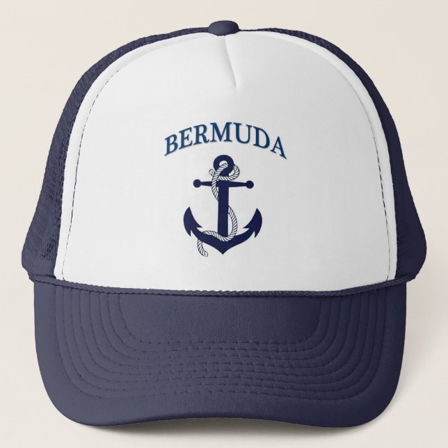 Cooler Bermuda-Hut! Truckerkappe (Vorderseite)