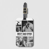 Cooler bester Vater je Schwarz-Weiß-FotoCollage