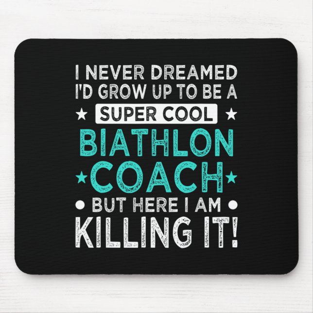 Cooler Biathlon Trainer Lugano Highlights Spaß Lug Mousepad (Vorne)