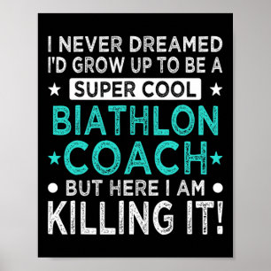 Cooler Biathlon Trainer Lugano Highlights Spaß Lug Poster