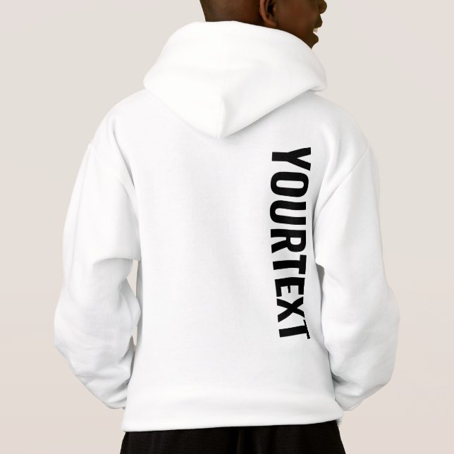 Cooler Big Schriftart Kids Boys doppelseitig bedru Hoodie (Rückseite)