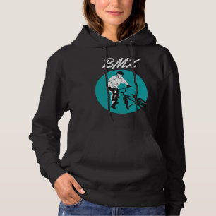 Cooler Biker Retro BMX Stil Hoodie
