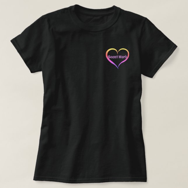 Cooler Black Heart Scent Work Pock T - Shirt (Design vorne)