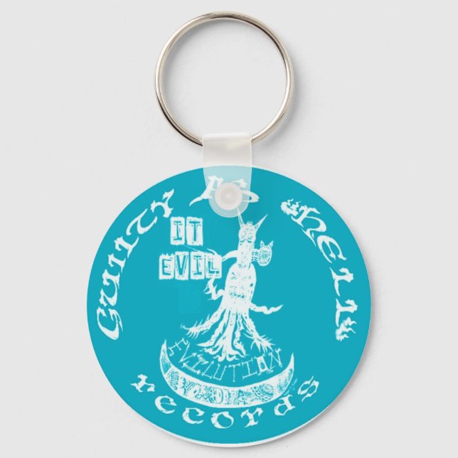 COOLER BLAU "It Evil" Schlüsselanhänger (Vorderseite)