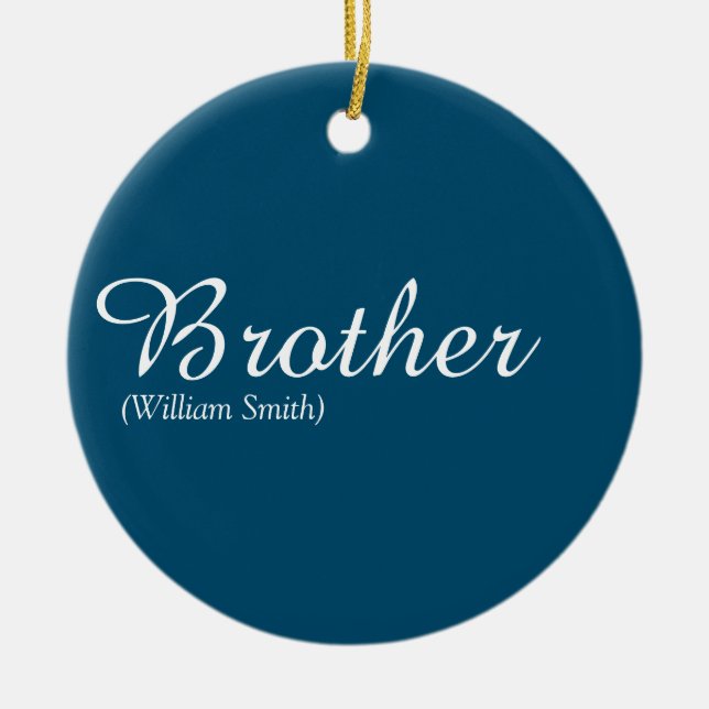 Cooler blauer Spaß - die beste Definition für je e Keramik Ornament (Vorne)