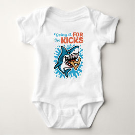 Cooler Blauhai für Kicks Baby Strampler