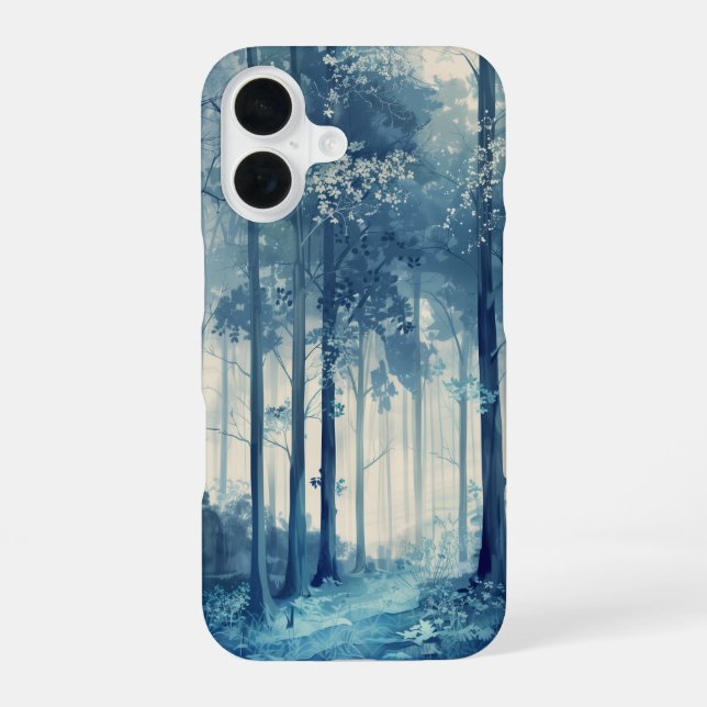 Cooler Blauwald iPhone 16 Hülle (Rückseite)