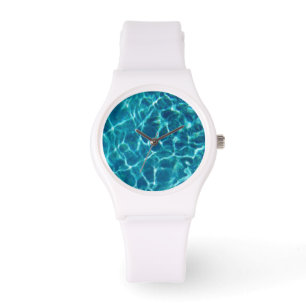 Cooler Blue Pool Wasserwache Armbanduhr