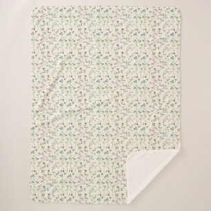 Cooler Blumenfrühling, Hauswärmenspende Sherpadecke