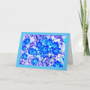 Cooler Blumenlook Feiertagskarte
