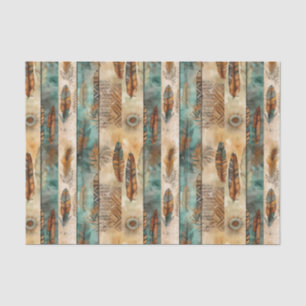 Cooler Boho-Western-Fliesenmuster-Dekodierung Seidenpapier